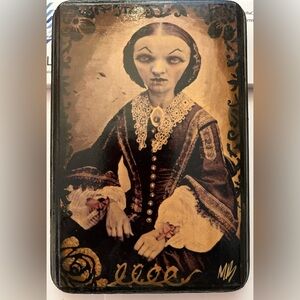 Gothic goth vampire ghoul Portrait Plaque by Michael Brown P-235B